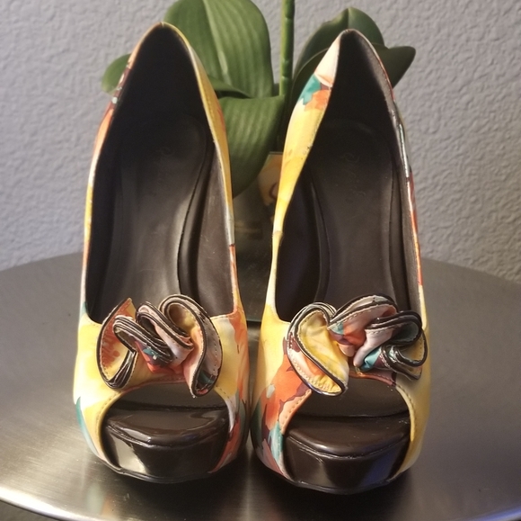 QUPID STILETTO PLATFORM HEELS SIZE 8 - Picture 3 of 12